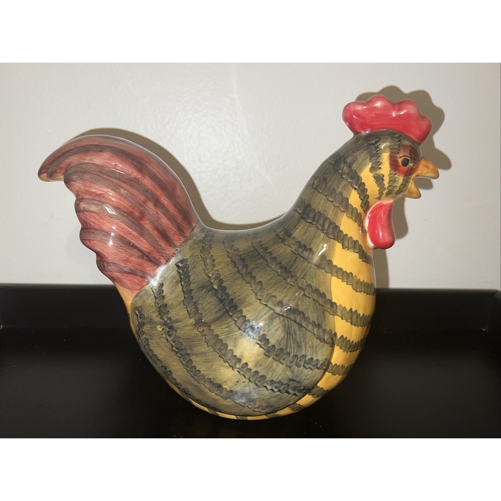 Country Farm Style Sitting Rooster Table Top Thanksgiving Decor